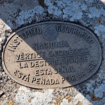 Sign on the summit of Moleta de S'Esclop
